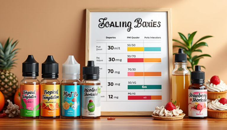 découvrez notre comparatif des e-liquides, mettant en avant les différentes saveurs, les taux de nicotine et les proportions de pg/vg. que vous soyez débutant ou vapoteur expérimenté, trouvez le e-liquide qui correspond parfaitement à vos préférences.