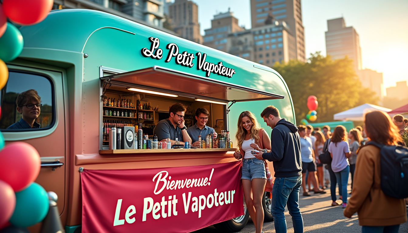 découvrez vape truck, la nouvelle boutique itinérante du petit vapoteur ! plongez dans l'univers de la vaping avec une sélection de e-liquides, matériels et conseils experts, le tout dans un concept innovant qui parcourt les routes de france. ne manquez pas cette expérience unique pour les passionnés de vape !
