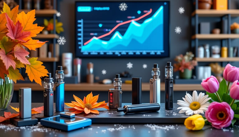 découvrez les dernières tendances de vente saisonnières des cigarettes électroniques. analysez les comportements d'achat, les impacts des saisons sur le marché et les préférences des consommateurs pour optimiser vos stratégies de vente.