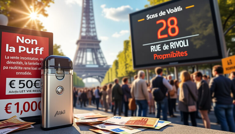 découvrez les nouvelles régulations concernant la puff en france : date d'interdiction imminente, amendes encourues et implications pour les utilisateurs. informez-vous pour rester en conformité avec la loi.